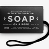 ACTIVATED CHARCOAL SOAP ON A ROPE