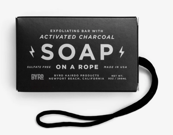 ACTIVATED CHARCOAL SOAP ON A ROPE